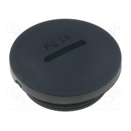 5 pcs x KSS WIRING - PSP16 - Stopper, PG16, polyamide, black, H: 10.3mm, Øout: 27mm