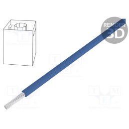 5 m x LAPP - 4180414 - Wire, H05V-K,Multi-Standard SC 1, stranded, Cu, 0.5mm2, 22AWG, PVC