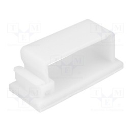 5 pcs x FIX&FASTEN - FCA-5 - Self-adhesive cable holder, polyamide, natural, UL94V-2