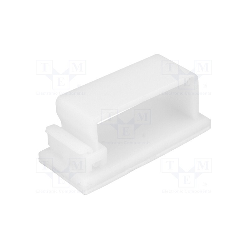 5 pcs x FIX&FASTEN - FCA-5 - Self-adhesive cable holder, polyamide, natural, UL94V-2