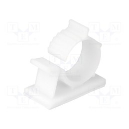 5 pcs x FIX&FASTEN - FIX-AWC-3 - Self-adhesive cable holder, 14.7÷19.1mm, polyamide, natural