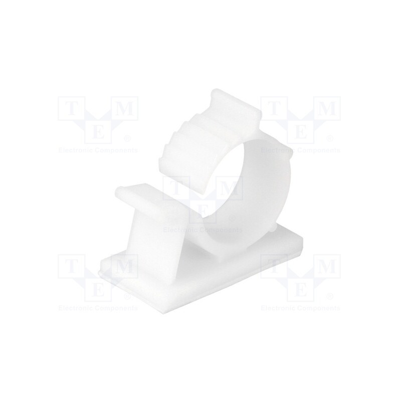 5 pcs x FIX&FASTEN - FIX-AWC-3 - Self-adhesive cable holder, 14.7÷19.1mm, polyamide, natural