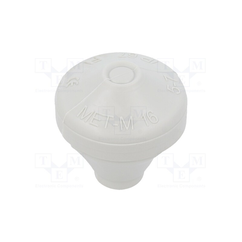 5 pcs x HT HI TECH POLYMERS - MET-M16 RAL7035 - Grommet, elastomer thermoplastic TPE, grey, 5÷7mm, IP67, MET-M