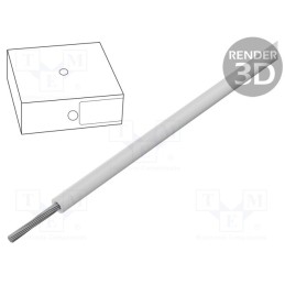 5 m x LAPP - 1234105 - Wire, ÖLFLEX® HEAT 125 SC, 1x1mm2, stranded, Cu, PO, white, CPR: Dca