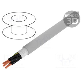 5 m x LAPP - 26103 - Wire: control cable, ÖLFLEX® FD CLASSIC 810, 5G0.5mm2, PVC, grey