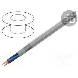 5 m x LAPP - 350264 - Wire, ÖLFLEX® CLASSIC 100 CY, 4x0.5mm2, PVC, transparent,grey