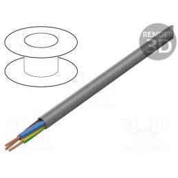 5 m x HELUKABEL - 11968 - Wire, JB-750 HMH, 3G2.5mm2, unshielded, 450V,750V, Cu, stranded