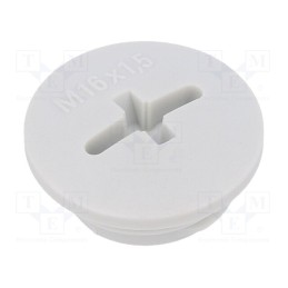 5 pcs x BM GROUP - BM4616N - Stopper, M16, 1.5, IP56, polyamide, black, Thread: metric, 6mm