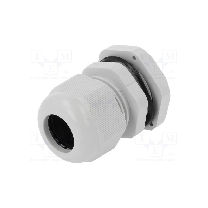 5 pcs x PAWBOL - D.3074 - Cable gland, PG16, IP67, polyamide, grey