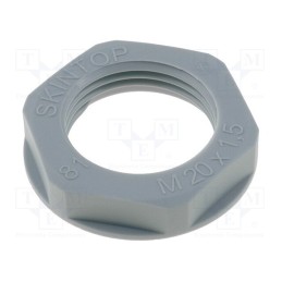 5 pcs x LAPP - 53119020 - Nut, M20, polyamide, UL94V-2, 27mm, grey, -20÷100°C, Thread: metric