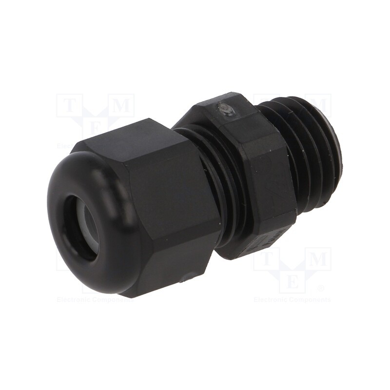 5 pcs x HUMMEL - 1.209.1201.51 - Cable gland, M12, 1.5, IP68, polyamide, black, UL94V-0, HSK-K