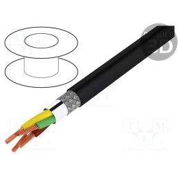 5 m x HELUKABEL - 400033 - Wire: DMX, HELULIGHT®, 4x0.34mm2, stranded, 110Ω, -30÷70°C, Core: Cu