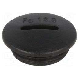 5 pcs x HUMMEL - 1.251.1301.11 - Stopper, PG13,5, IP54, polyamide, black, V-N-FS, Thread: PG, 6mm