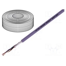 5 m x LAPP - 2170260 - Wire, 1x2x0.22mm2, stranded, Cu, PVC, violet, 60V, Class: 5