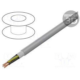 5 m x LAPP - 26332 - Wire: control cable, ÖLFLEX® FD CLASSIC 810 P, 4G1mm2, PUR, grey