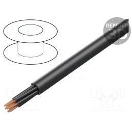 5 m x LAPP - 1119913 - Wire, ÖLFLEX® CLASSIC 110 BK, 7x1.5mm2, unshielded, 300V,500V, Cu