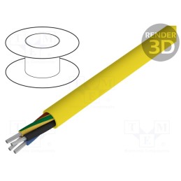 5 m x LAPP - 12458 - Wire, ÖLFLEX® 540 P, 3G1mm2, unshielded, 300V,500V, Cu, stranded