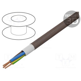 5 m x ESPE - OPAC-3G0.75-1-5022 - Wire, H03VV-F,OMY, 3G0.75mm2, round, stranded, Cu, PVC, textile