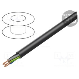 5 m x LAPP - 21803 - Wire, ÖLFLEX® ROBUST 200, 5G1mm2, unshielded, 450V,750V, Cu, black