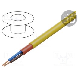 5 m x LAPP - 12101 - Wire, ÖLFLEX® 450 P, 2x1mm2, unshielded, 300V,500V, Cu, stranded