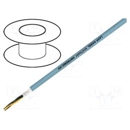 5 m x LAPP - 27860 - Wire: data transmission, UNITRONIC® FD, 10x0.25mm2, PVC, grey