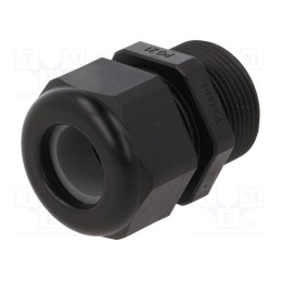 5 pcs x HUMMEL - 1.209.2101.61 - Cable gland, with long thread, PG21, IP68, polyamide, black, HSK-K