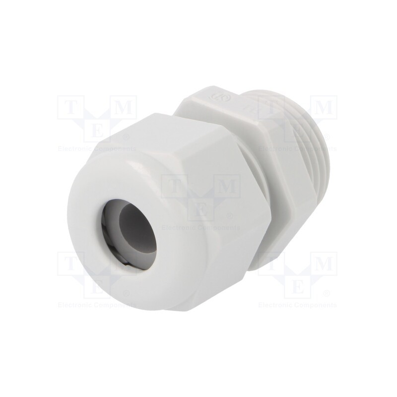 5 pcs x HUMMEL - 1.209.1100.15 - Cable gland, PG11, IP68, polyamide, light grey, UL94V-0, HSK-K