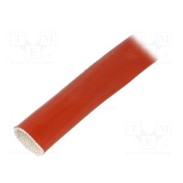 5 m x FAVIER - SCS4KV 20.0 RB 5 - Insulating tube, fiberglass, brick red, -60÷250°C, Øint: 20mm
