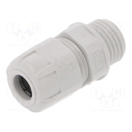 5 pcs x BM GROUP - BM4907 - Cable gland, PG7, IP68, polyamide, light grey, UL94V-2