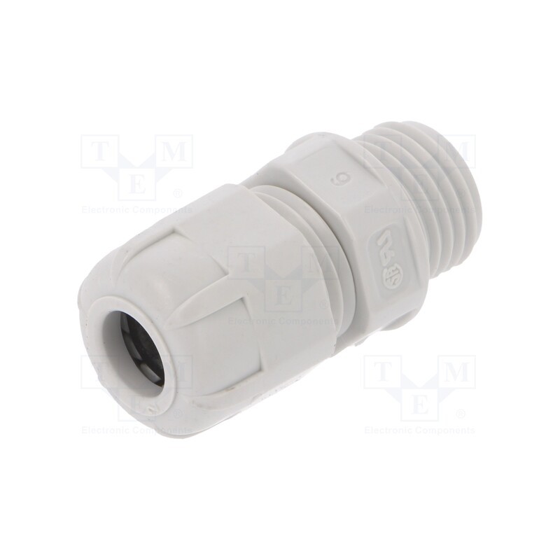 5 pcs x BM GROUP - BM4907 - Cable gland, PG7, IP68, polyamide, light grey, UL94V-2