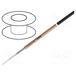 5 m x TASKER - RG178BU - Wire: coaxial, RG178BU, stranded, CCS, PVC FirestoP®, transparent