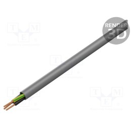 5 m x HELUKABEL - 22117 - Wire, PURO-JZ, 3G0.75mm2, unshielded, 300V,500V, Cu, stranded, grey