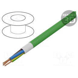 5 m x ESPE - OPAC-3G0.75-1-5054 - Wire, H03VV-F,OMY, 3G0.75mm2, round, stranded, Cu, PVC, textile