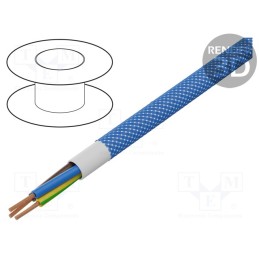 5 m x ESPE - OPAC-3G0.75-1-3026 - Wire, H03VV-F,OMY, 3G0.75mm2, round, stranded, Cu, PVC, textile