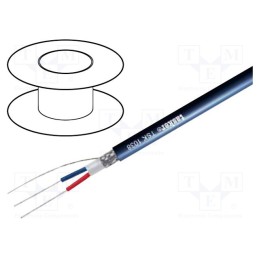 5 m x TASKER - TSK1039 - Wire: DMX, 2x0.5mm2, stranded, 110Ω, -15÷70°C, Colour: dark blue