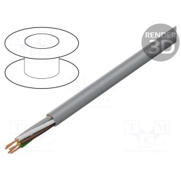 5 m x IGUS - CF130.03.05.UL - Wire: control cable, chainflex® CF130.UL, 5x0.34mm2, PVC, grey