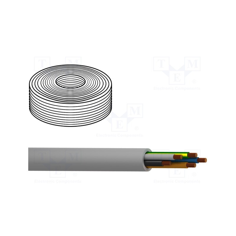 5 m x BELDEN - C10GB-BC50 - Wire, MACHFLEX 375YY, 10G0.75mm2, unshielded, 300V,500V, 50m, Cu