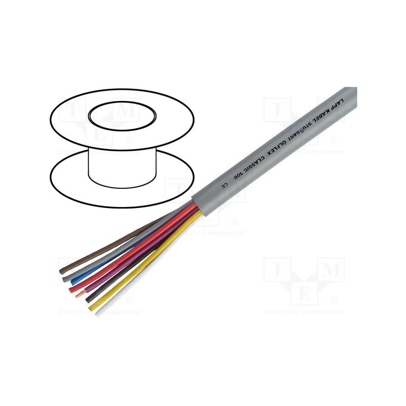 5 m x LAPP - 100933 - Wire, ÖLFLEX® CLASSIC 100, 3x2.5mm2, unshielded, 450V,750V, Cu