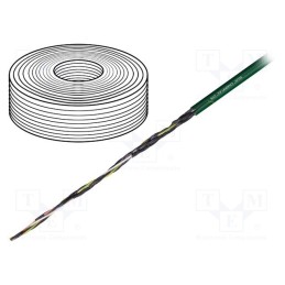 5 m x IGUS - CF5.10.03 - Wire: control cable, chainflex® CF5, 3G1mm2, PVC, green, stranded
