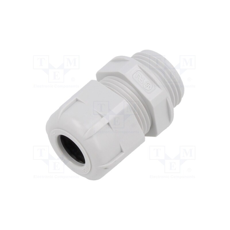 5 pcs x BM GROUP - BM4911 - Cable gland, PG11, IP68, polyamide, light grey, UL94V-2
