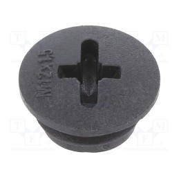5 pcs x BM GROUP - BM4612N - Stopper, M12, 1.5, IP56, polyamide, black, Thread: metric, 6mm