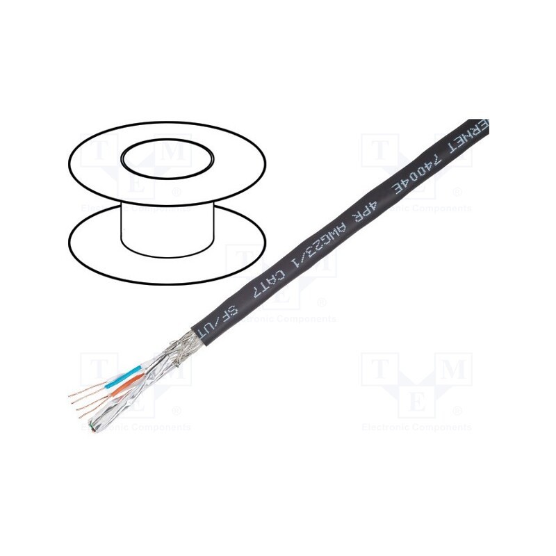 5 m x BELDEN - 74004E.01305 - Wire, S/FTP, 4x2x23AWG, industrial Ethernet, 7, solid, Cu, PVC