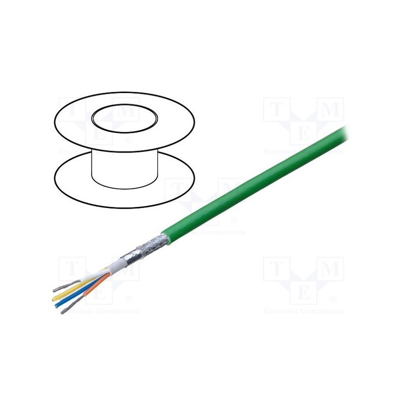 5 m x BELDEN - 70007E.00305 - Wire, SF/UTP, 4x22AWG, industrial Ethernet,PROFINET, 5e, stranded