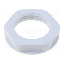 5 pcs x LAPP - 53119220 - Nut, M20, halogen free, polyamide, UL94V-0, 27mm, grey, -20÷100°C