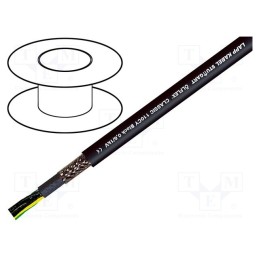 5 m x LAPP - 1121232 - Wire, ÖLFLEX® CLASSIC 110 CY BK, 2x0.75mm2, PVC, black, 600V,1kV