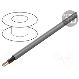5 m x HELUKABEL - 11332 - Wire, OZ500-HMH, 3x0.5mm2, unshielded, 300V,500V, Cu, stranded