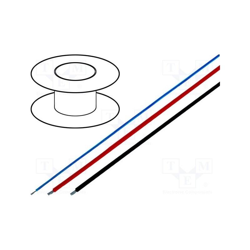 5 m x LAPP - 82007 - Wire, ÖLFLEX® HEAT 205 SC, 1x0.5mm2, stranded, Cu, FEP, violet