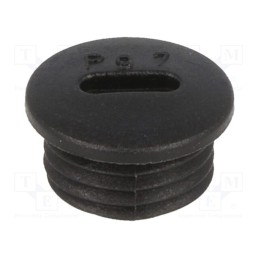 5 pcs x HUMMEL - 1.251.0701.11 - Stopper, PG7, IP54, polyamide, black, V-N-FS, Thread: PG, 6mm