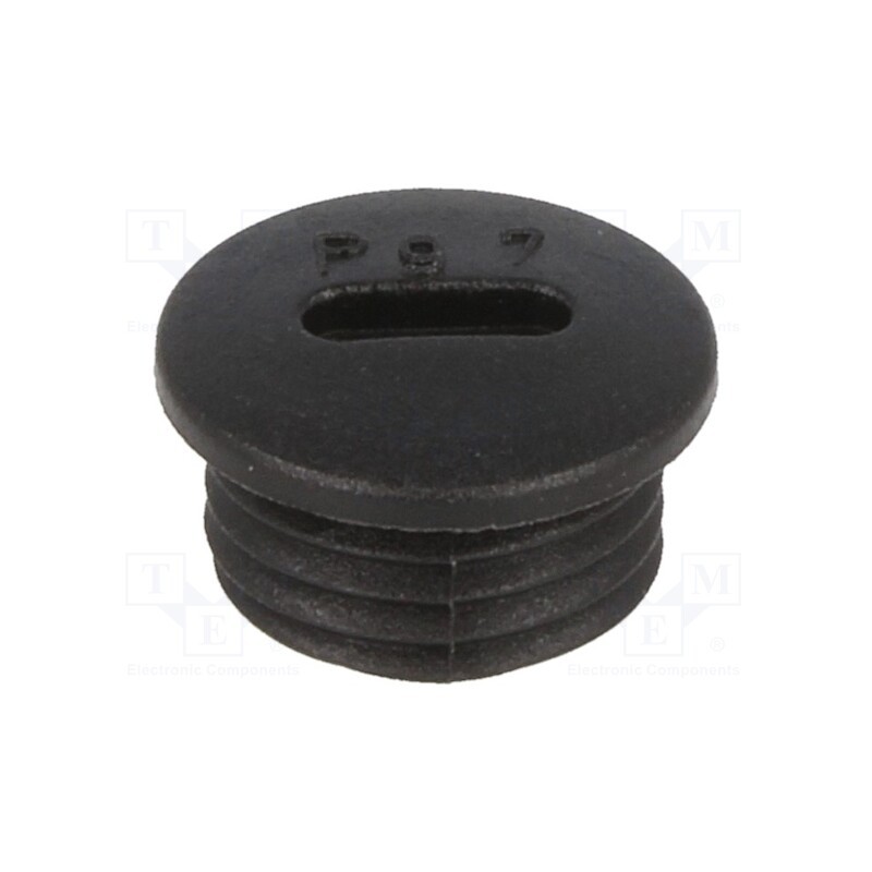 5 pcs x HUMMEL - 1.251.0701.11 - Stopper, PG7, IP54, polyamide, black, V-N-FS, Thread: PG, 6mm