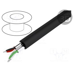 5 m x BITNER - LP0171 - Wire, 2x2x22AWG, RS485,data transmission,outdoor, stranded, Cu